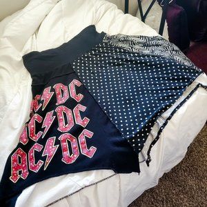 Rock and Roll Themed Flare Skirt - AC/DC